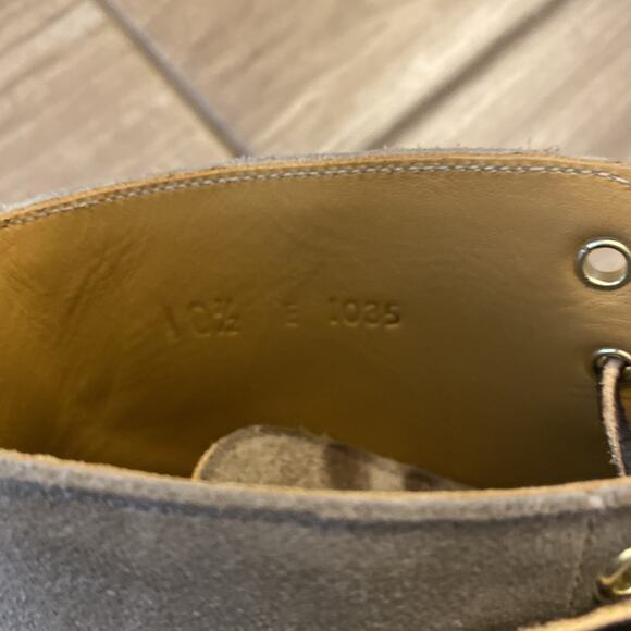 VIBERG Service BOOTS MOLE CALF SUEDE Vibram Christy Sole 1035 Size 10.5 E - Picture 8 of 9